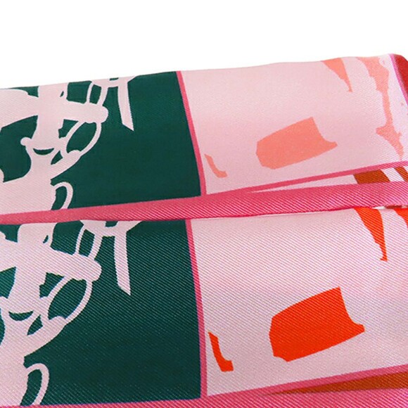 Pre-Loved Hermes En Desordre Silk Twilly Scarf - Picture 6 of 9